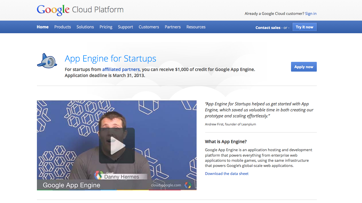 App Engine for Startups — Cloud Platform_20130326-152306.png